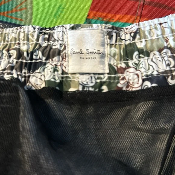 Paul Smith green Monkey faces Swim Trunks. Size Large